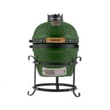 Churrasqueira Kamado Mini Da Rasco Verde Com Grelha Em Aço Inox E Suporte. Ideal Para Até 3 Pessoas Verde