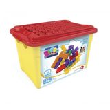 Brinquedo Educativo Blocos Para Montar Mk165 Dismat 19 Peças