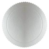 Cakeboard 28cm Branco - Silver Plastic - 1 Un