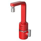 Torneira Elétrica Slim 4t De Bancada Vermelha Hydra 110v