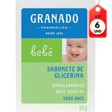 Kit C-06 Granado Bebê Erva Doce Sabonete 90g