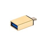 Adaptador Usb Android Com Função Otg - Dourado