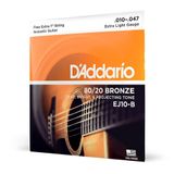 Encordoamento Violão Aço 10-47 Corda Extra D Addario Ej10-b [f035]