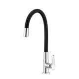 Torneira Lorenzetti Lorenflex 1177 B27 Com Bica Flexível De Bancada Preta