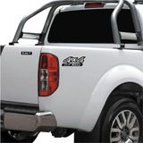 Kit Adesivos Nissan Frontier 4x4 Off Road 6m-t Mod. Original Cor Preto