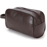 Necessaire Estojo Bolsa Couro Masculino Feminino Organizadora Viagem Com Zíper Dia A Dia