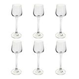 6 Taças De Licor Em Cristal Ecológico Ardea 60ml Bohemia