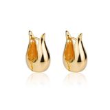 Brinco De Argola Chiara Folheado A Ouro 18k