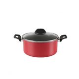 Caçarola Tampa Garlic  22 X 10 3,4l 22 X 10 3,4l Vermelho Brinox