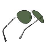 Óculos De Sol Masculino Polarizados Design Piloto Uv 400 Kdeam Verde