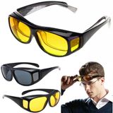 Oculos Visao Noturna 2 Un. Protecao Uv Lente Polarizada