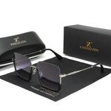 Óculos Kingseven 2023 Gradiente Retângulo Lentes Uv400 Feminino Cinza