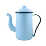 Bule Para Café Tradicional Esmaltado Azul Claro 1,5 L Ewel