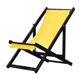 Espreguiçadeira Preguiçosa Dobrável Black Sb-amarelo