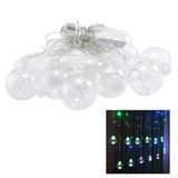 Pisca Pisca 12 Bolas Natal Natalino Super Led 3 Metros Controle 8 Modos Iluminaçao Arvore De Natal