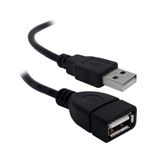 Cabo Extensor Usb 2.0 X-cell, Usb Macho X Usb Fêmea, 5m, Preto - Xc-m-f-5m