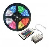 Fita Led Ultra Fina 5m Rgb 2835 Smd Prova D&#39;agua + Controle