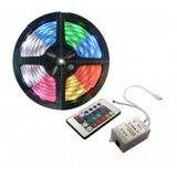 Fita Led Ultra Fina 5m Rgb 2835 Smd Prova D&#39;agua + Controle