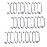 Alça De Apoio 50cm Barra Inox Kit 30 Unidades Banheiro Corrimao Acessibilidade