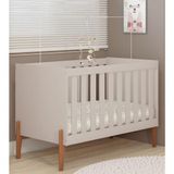 Quarto Infantil Iris Berço Mini Cama E Comoda 100% Mdf Offwhite