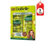 Kit C/03 Dabelle Abacate Nutritivo Shampoo 250ml + Condicionador 200ml