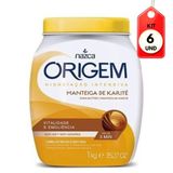 Kit C-06 Origem Manteiga De Karité Creme P- Cabelo 1kg