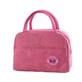 Bolsa Térmica Portátil Dobrável Organizadora Bolso Externo Semi-impermeável Com Alça