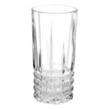 Jogo 24 Copo Long Drink Vidro Alto Relevo Bred 350ml - Mimo