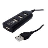 Hub Usb 2.0 X-cell, 4 Portas, Preto - Xc-hub-6