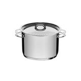 Espagueteira Tramontina Solar Aço Inox Fundo Triplo 24 Cm 7,7 Litros