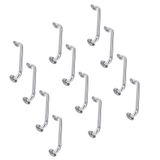 Alça De Apoio Barra Inox 50cm Kit 12 Unidades Idoso Cadeirante Deficiente Acessibilidade Banheiro
