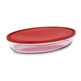 Assadeira De Vidro Oval C- Tampa 35x 24cm Brinox