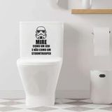 Adesivo Vinil Decorativo Tampa De Vaso Sanitário Cor Preto