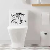 Adesivo Vinil Decorativo Tampa De Vaso Sanitário Cor Preto