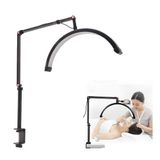 Luminaria Estetica Spa Meia Lua Arco 3 Tons Led Suporte Celular Mesa Salao De Beleza Maquiagem