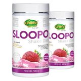 Kit 2 Sloopo Shake Diet Com Colageno 400g Sabor Morango Unilife