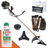 Roçadeira 43cc Terra Grh430 Com Óleo Stihl 2t De 500ml