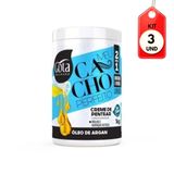 Kit C/03 Gota Cacho Perfeito Creme P/ Pentear Óleo De Argan 1kg