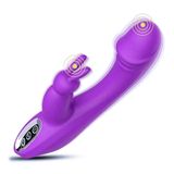 Vibrador Hot Vibe Rabbit Estimulador 2 Em 1 Com 7 Vibrações Aveludado E Recarregável