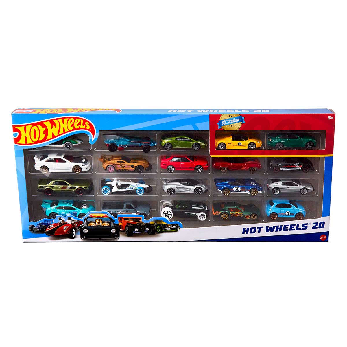 Pack Carros Hot Wheels Mattel 20 Unidades Sortidas