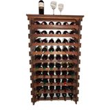 Adega Madeira para Vinhos 60 Garrafas, Mesinha Cor Imbuia C06