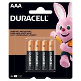 Pilha Duracell Alcalina 1 5v Aaa Mn2400 Com 4