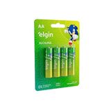 Pilha Alcalina Aa4 Elgin Cartela Com 04 Unidades [f108]