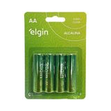 Pilha Elgin Alcalina 1 5v Aa Com 4 82153