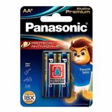 Pilha Alcalina Premium Panasonic Aa Pequena 02 Unidades Lr6egr-2b96 [f108]