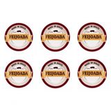 Conjunto De Pratos Fundo De Porcelana Feijoada Premium 6pçs - Oxford