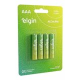Pilha Elgin Alcalina 1 5v Aaa Com 4 82155