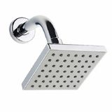 Ducha Banho Fria Em Abs E Cano Inox Quadrada 10x10 Cm