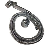 Ducha Higienica Metal Luxo Banheiro Suporte Chuveirinho Intimo Cromo Banho Higiene