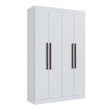 Guarda-roupa Solteiro Mdf Orlando 4 Portas 2 Gavetas Branco